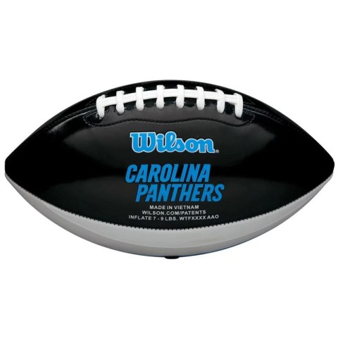 Piłka Wilson NFL Team Peewee Carolina Panthers Mini Ball Jr WTF1523XBCA Piłka Wilson NFL Team Peewee Carolina Panthers Mini Ball Jr WTF1523XBCA