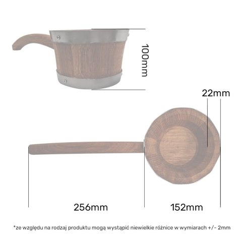 Chochla dębowa do sauny 0,5l Chochla dębowa do sauny 0,5l