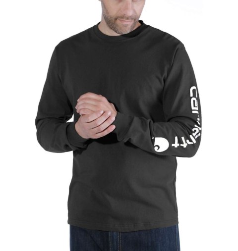 Koszulka Carhartt Logo Long Sleeve Black Koszulka Carhartt Logo Long Sleeve Black