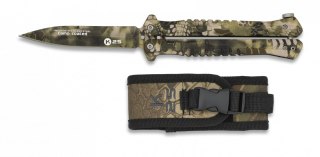 Nóż motylek K25 02132 Balisong Sand Phyton