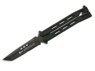 Nóż motylek K25 36215 Balisong Black Serr