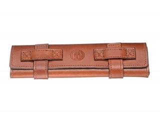 Skórzane etui Boker typu rollo na brzytwę, brązowe