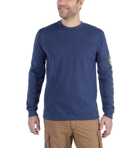 Koszulka Carhartt Logo Long Sleeve Blue Koszulka Carhartt Logo Long Sleeve Blue