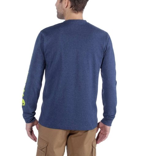Koszulka Carhartt Logo Long Sleeve Blue Koszulka Carhartt Logo Long Sleeve Blue