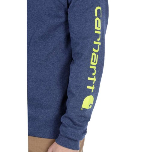 Koszulka Carhartt Logo Long Sleeve Blue Koszulka Carhartt Logo Long Sleeve Blue