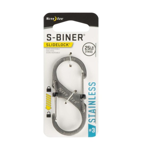 Karabinek Nite Ize S-Biner Slidelock #3 Stainless Karabinek Nite Ize S-Biner Slidelock #3 Stainless