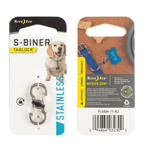 Karabinek Nite Ize S-Biner TagLock Stainless Steel Karabinek Nite Ize S-Biner TagLock Stainless Steel