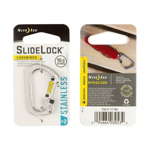 Karabinek Nite Ize Slidelock Carabiner 2 Stalowy Karabinek Nite Ize Slidelock Carabiner 2 Stalowy