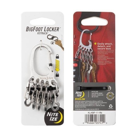 Karabinek do kluczy Nite Ize BigFoot KeyRack Locke Karabinek do kluczy Nite Ize BigFoot KeyRack Locke