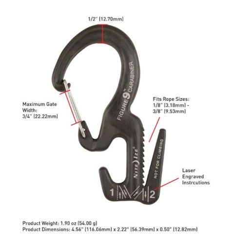 Karabinek z Zaciskiem Nite Ize Carabiner Figure 9