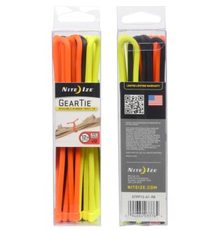 Zestaw Elastycznych Opaskek Nite Ize Gear Tie 12"