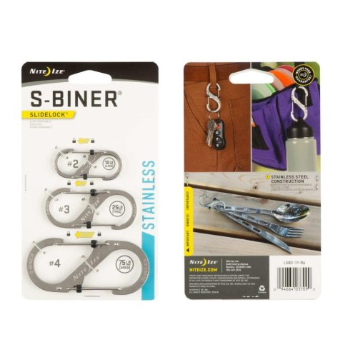 Zestaw Karabinków Nite Ize S-Biner SlideLock Set Zestaw Karabinków Nite Ize S-Biner SlideLock Set