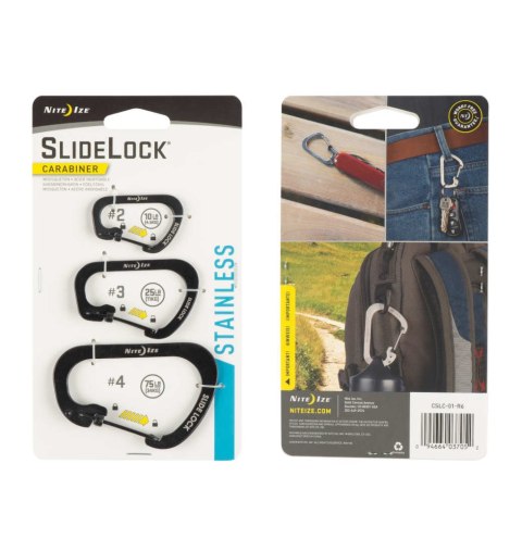 Zestaw Karabinków Nite Ize Slidelock Carabiner Set Zestaw Karabinków Nite Ize Slidelock Carabiner Set