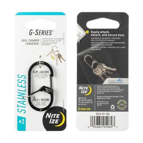 Karabinek Nite Ize G-Series Dual Chamber Carab. #2 Karabinek Nite Ize G-Series Dual Chamber Carab. #2