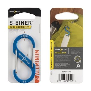Karabinek Nite Ize S-Biner Aluminium #3 Niebieski