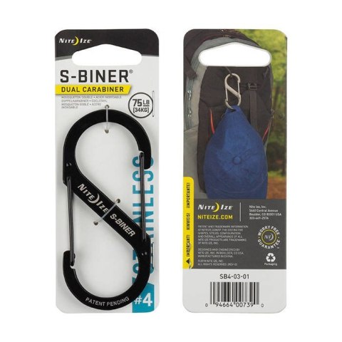Karabinek Nite Ize S-Binerl Dual Cab. #4 Stainless Karabinek Nite Ize S-Binerl Dual Cab. #4 Stainless