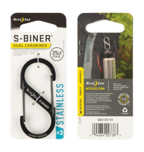Karabinek Nite Ize Sbiner 3 Black