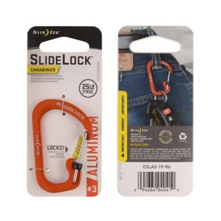 Karabinek Nite Ize SlideLock Aluminum Pomarańcz