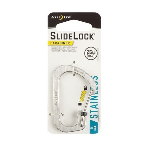 Karabinek Nite Ize Slidelock Carabiner 3 Stainless Karabinek Nite Ize Slidelock Carabiner 3 Stainless