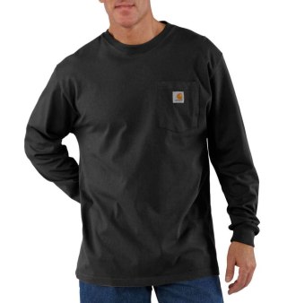 Koszulka Carhartt Heavyweight pocket L/S Black