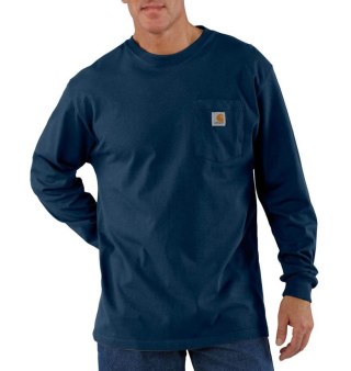 Koszulka Carhartt Heavyweight pocket L/S Navy