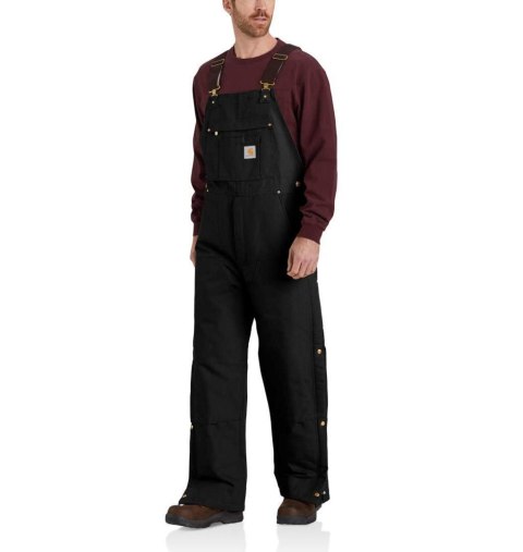 Ocieplane Ogrodniczki Carhartt Firm Duck Black Ocieplane Ogrodniczki Carhartt Firm Duck Black