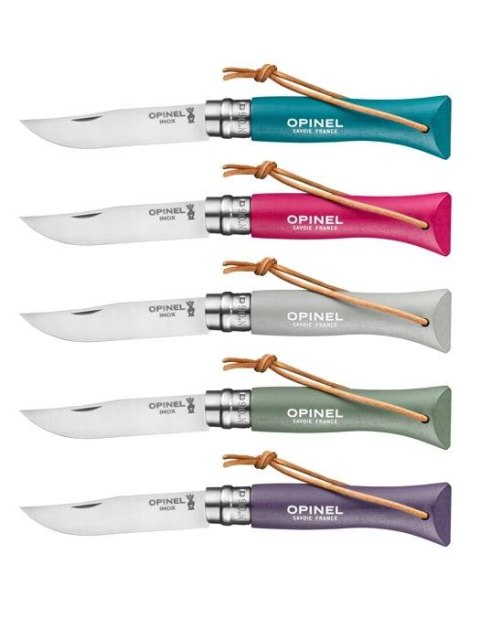 Opinel Nóż Colorama 06 Turquoise rzemień Opinel Nóż Colorama 06 Turquoise rzemień