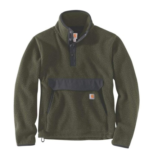 Polar Carhartt Fleece Pullover Basil Heather Polar Carhartt Fleece Pullover Basil Heather