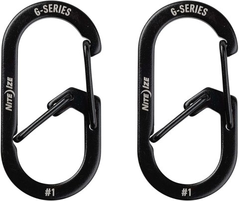 Zestaw Karabinków Nite Ize G-Series 1 2pack Black Zestaw Karabinków Nite Ize G-Series 1 2pack Black