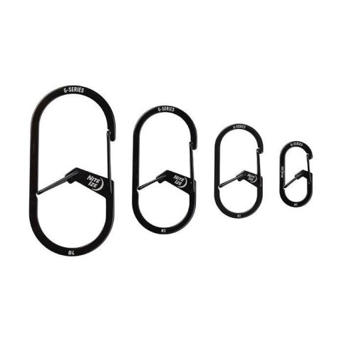 Zestaw Karabinków Nite Ize G-Series 1 2pack Black Zestaw Karabinków Nite Ize G-Series 1 2pack Black
