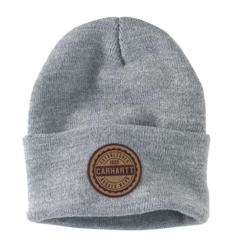 Czapka Carhartt Rugged Wear Patch Beanie HEATHER G Czapka Carhartt Rugged Wear Patch Beanie HEATHER G