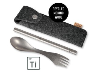 Light My Fire Spork & Straw Kit Titanium