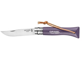 Opinel Nóż Colorama 06 Violet rzemień