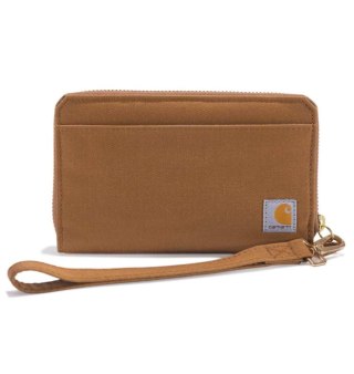 Portfel Carhartt Nylon Duck LayFlat Clutch Brown
