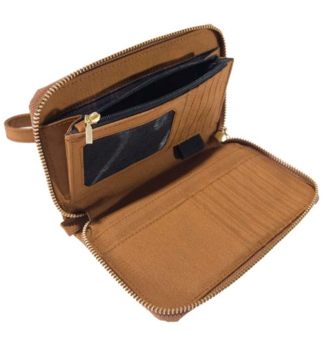 Portfel Carhartt Nylon Duck LayFlat Clutch Brown Portfel Carhartt Nylon Duck LayFlat Clutch Brown