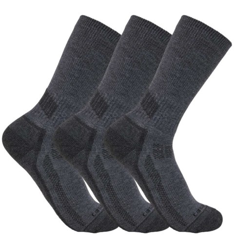 Skarpety Carhartt Force Midweight Crew 3x Charcoal Skarpety Carhartt Force Midweight Crew 3x Charcoal