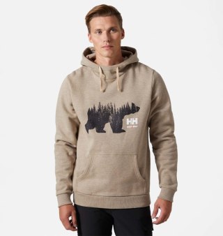 Bluza Helly Hansen Graphic Hoodie Sand Melange