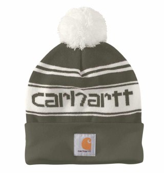 Czapka Carhartt Knit PomPom Cuffed Logo Arborvitae