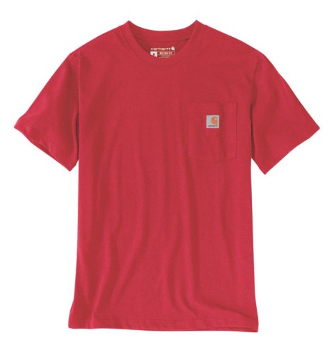 Koszulka Carhartt Heavyweight K87 Pocket Fire Red Koszulka Carhartt Heavyweight K87 Pocket Fire Red