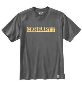 Koszulka Carhartt Heavyweight Logo Carbon