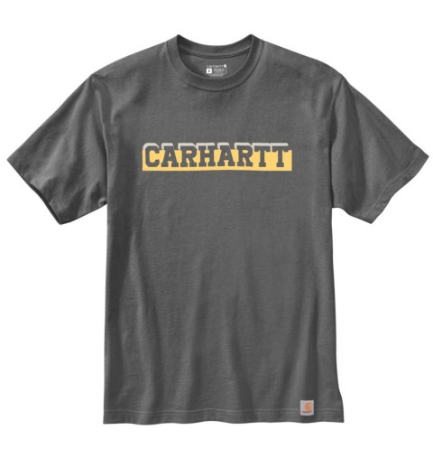 Koszulka Carhartt Heavyweight Logo Carbon Koszulka Carhartt Heavyweight Logo Carbon