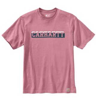 Koszulka Carhartt Heavyweight Logo Foxglove