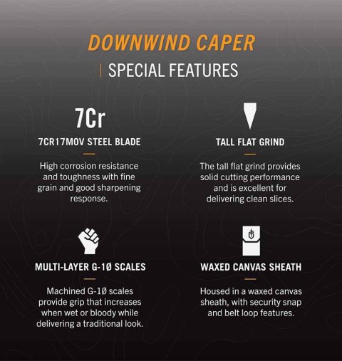 Nóż Gerber Downwind Caper Black BLACK Nóż Gerber Downwind Caper Black BLACK