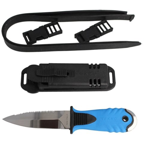 Nóż nurkowy MAC Coltellerie 105mm (TEKNO DAGA BLUE Nóż nurkowy MAC Coltellerie 105mm (TEKNO DAGA BLUE