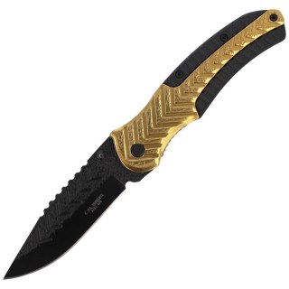 Nóż Herbertz Solingen Hit Black-Gold Drop Point Fo