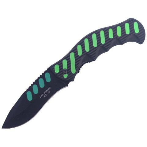 Nóż Herbertz Solingen Hit Black / Green Aluminium, Nóż Herbertz Solingen Hit Black / Green Aluminium,