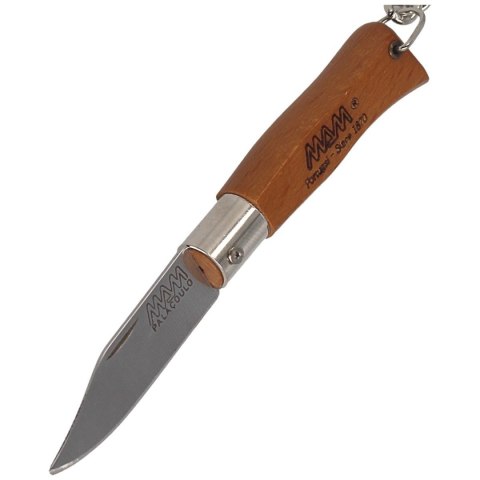 Nóż brelok MAM Douro Mini, Light Beech Wood 45mm ( Nóż brelok MAM Douro Mini, Light Beech Wood 45mm (