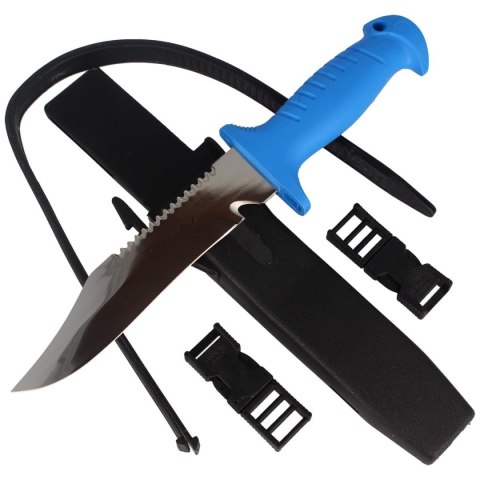 Nóż nurkowy MAC Coltellerie 170mm (SQUALO 17 BLUE) Nóż nurkowy MAC Coltellerie 170mm (SQUALO 17 BLUE)
