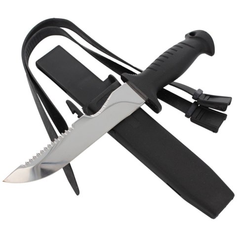 Nóż nurkowy MAC Coltellerie 180mm (SQUALO 18 BLACK Nóż nurkowy MAC Coltellerie 180mm (SQUALO 18 BLACK