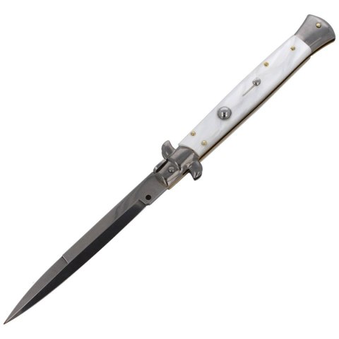 Nóż sprężynowy Frank Beltrame Bayonet Pearl 28cm ( Nóż sprężynowy Frank Beltrame Bayonet Pearl 28cm (